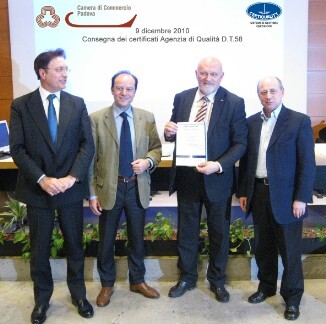 CONSEGNA CERTIFICATO DI QUALITÀ